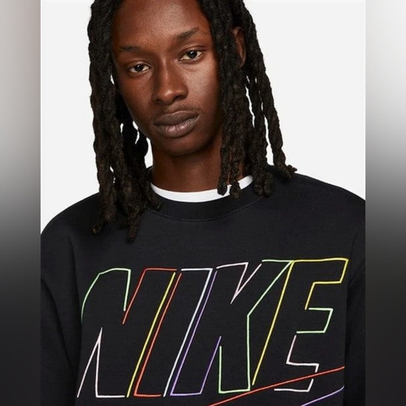 Nike Air Crew Black Men's US SIZE Small Lose Fit Brand New In Bag - Picture 3 of 5